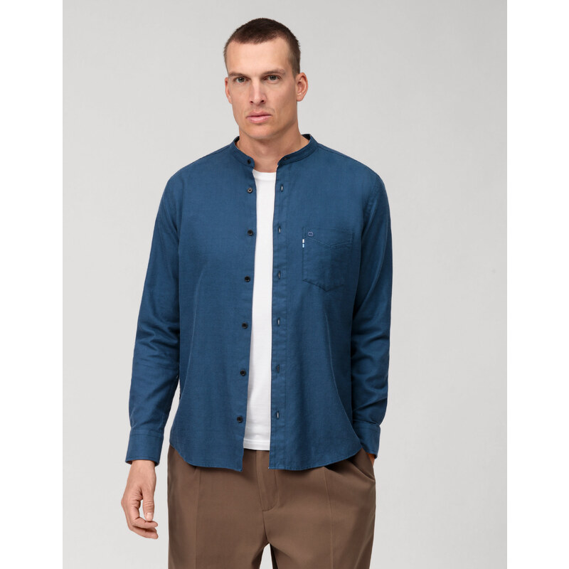 Pánska modrá casual košeľa OLYMP regular fit 48046985