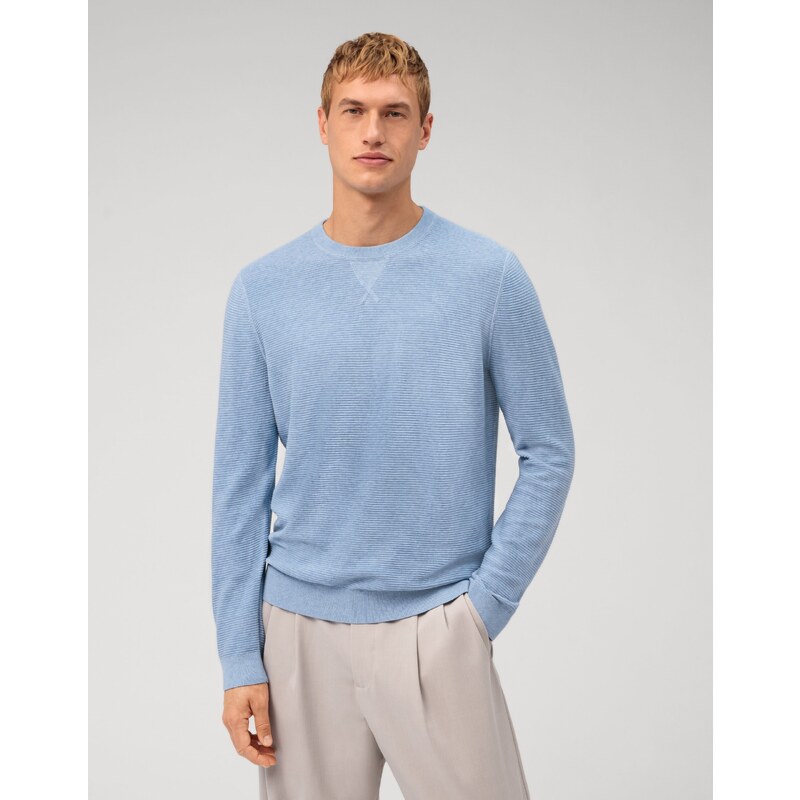 Pánsky modrý pulóver OLYMP 48046961