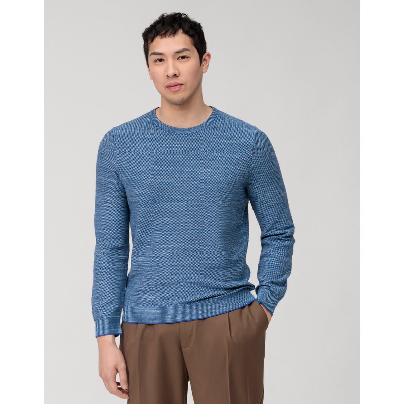 Pánsky modrý pulóver OLYMP 48046962