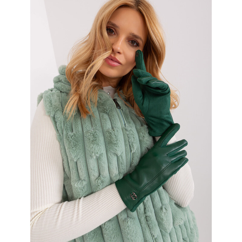 Wool Fashion Italia Gloves-AT-RK-239801.11-dark green 64688774