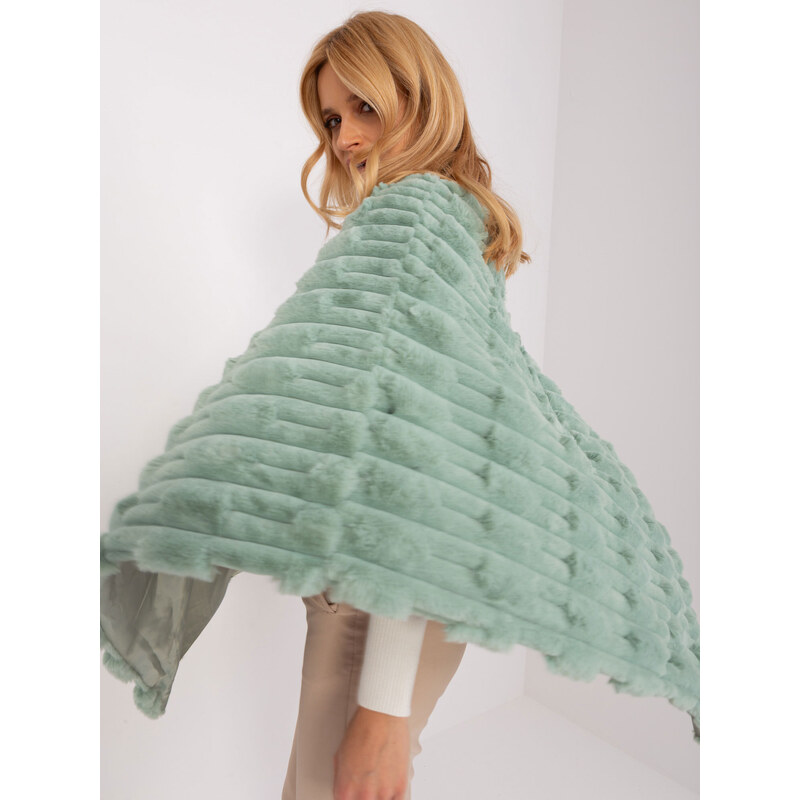 Wool Fashion Italia Poncho-AT-PN-2347.68-pistachio 64687774