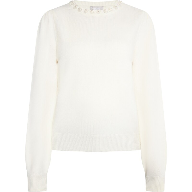 Usha Sveter Lurea perlovo biela / biela ako vlna 54268131