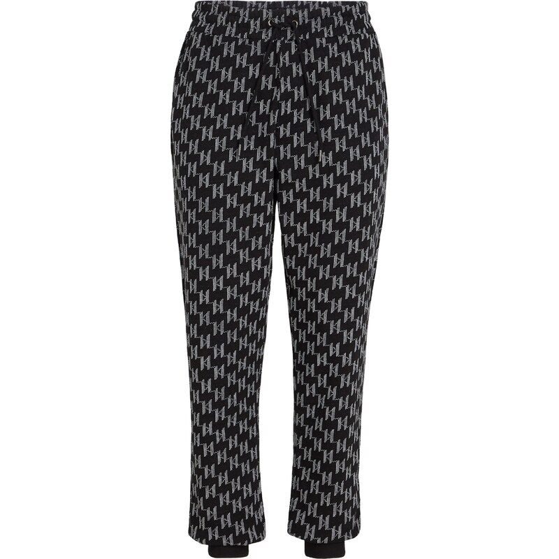 Karl Lagerfeld Nohavice čierna / biela 54633005
