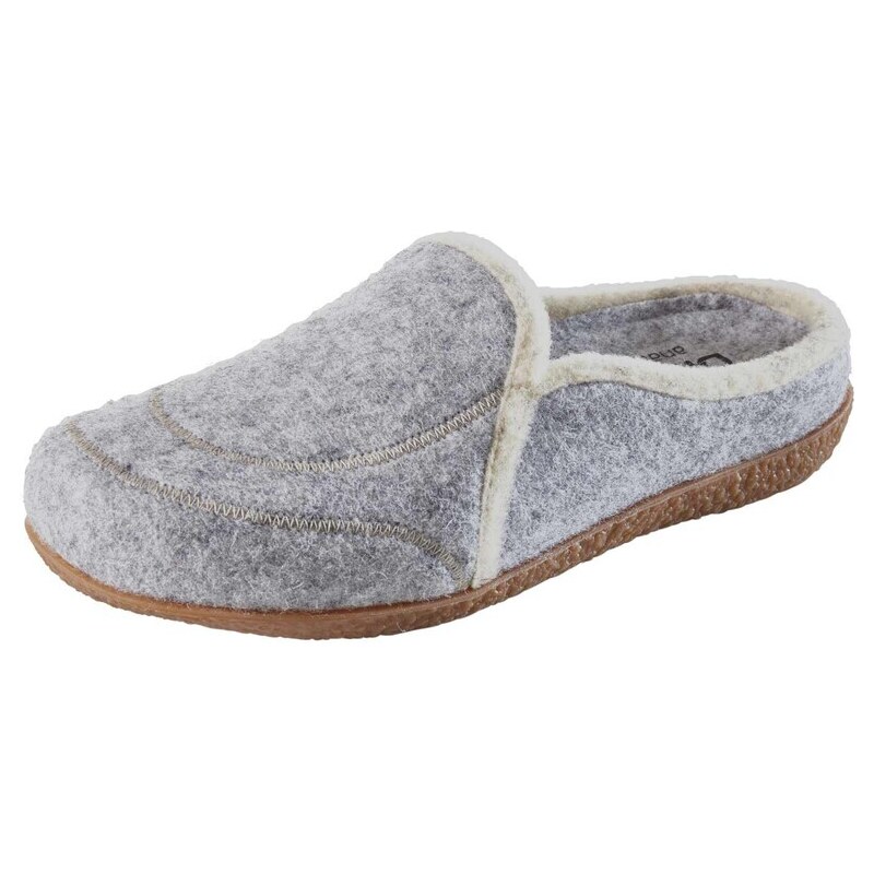 E-shop Vlnené filcové papuče Dr. Feet, sivé