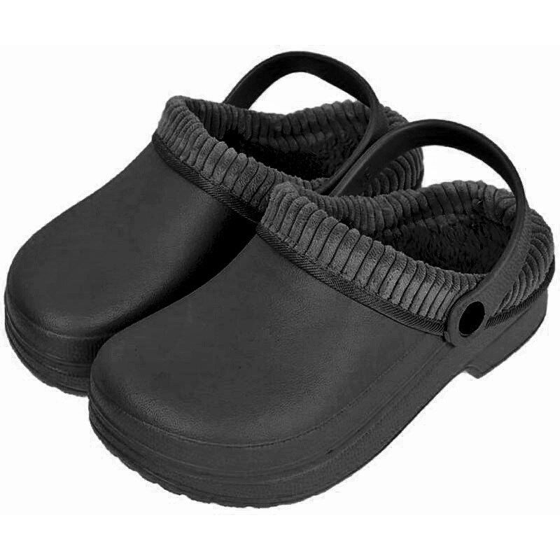 Kroksy šľapky pánske zateplené čierne 16956984