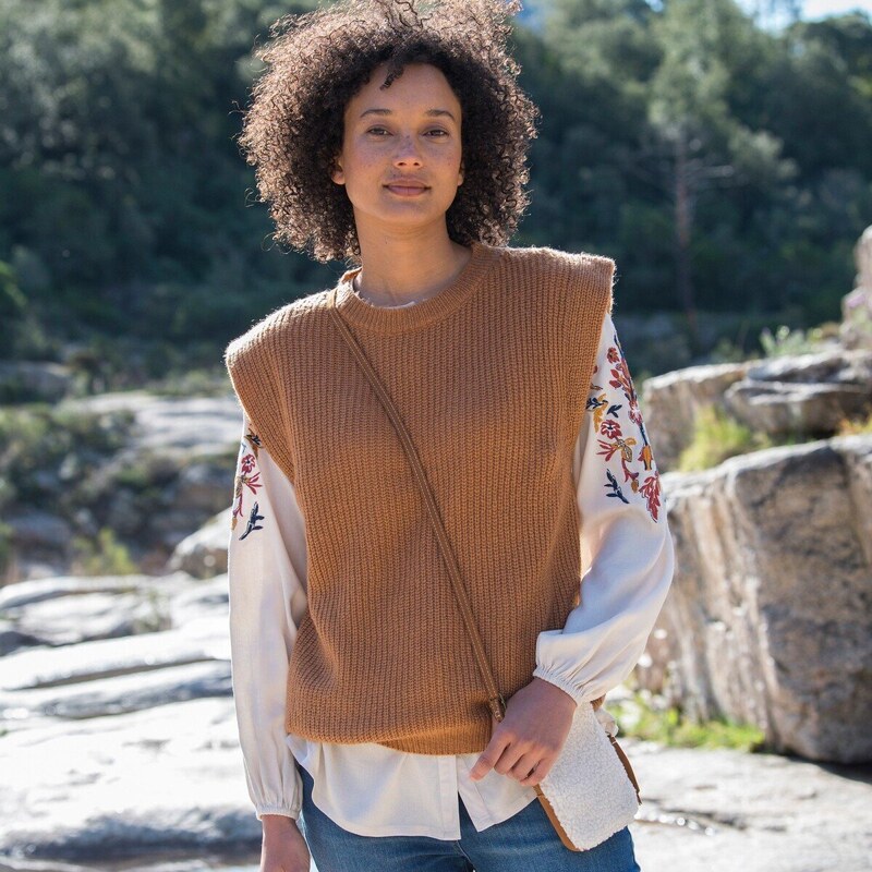 Vesta mohérová na dotyk karamelová 044 Blancheporte 48077405