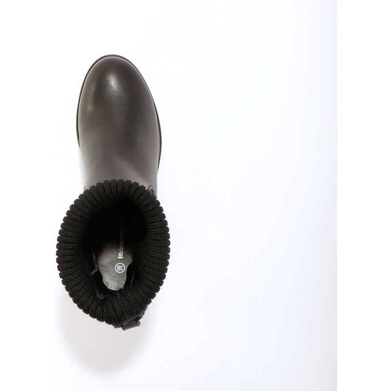 Blancheporte Nízke čižmy s úpletovým lemom čierna 036