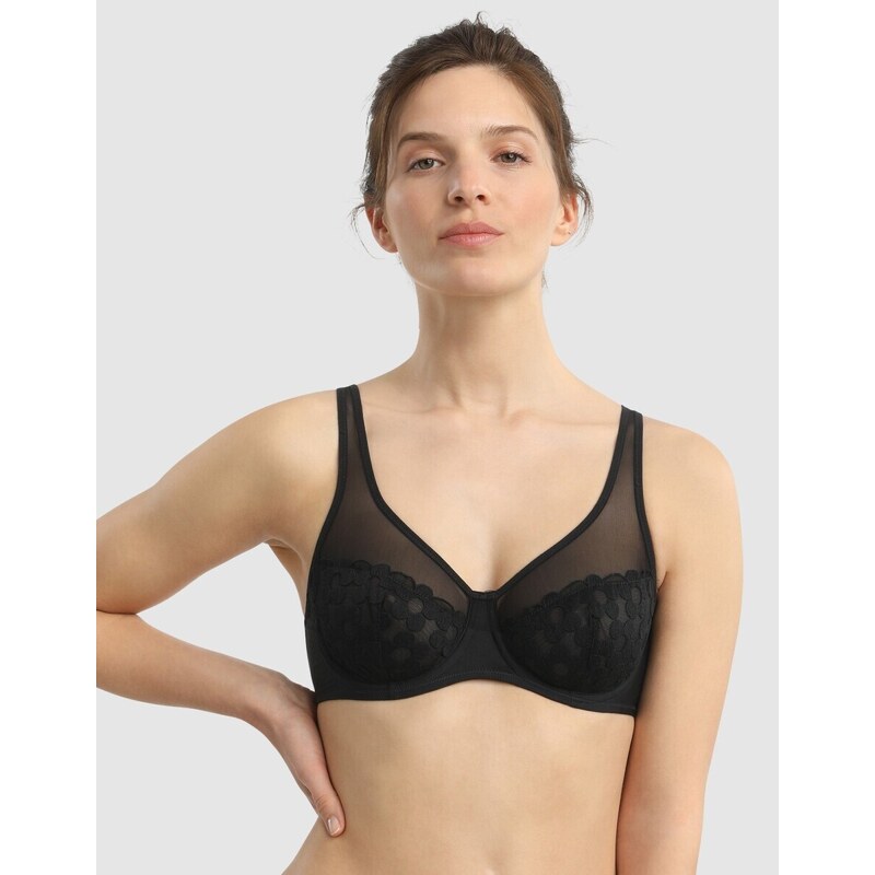 Podprsenka Generous zn. DIM s kosticami čierna 095 Blancheporte 48079069