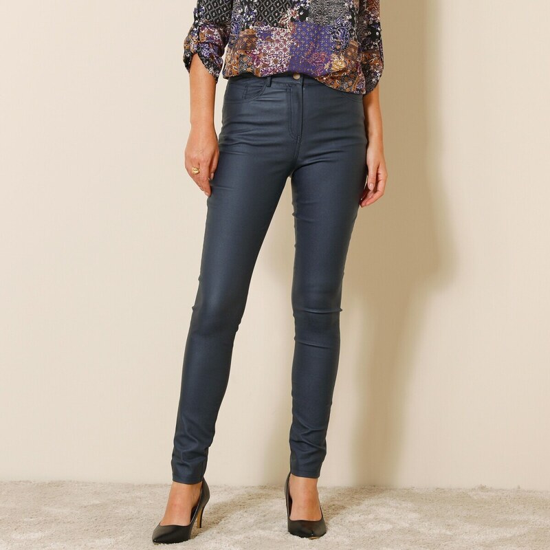 Úzke koženkové nohavice nám. modrá 050 Blancheporte 48079110