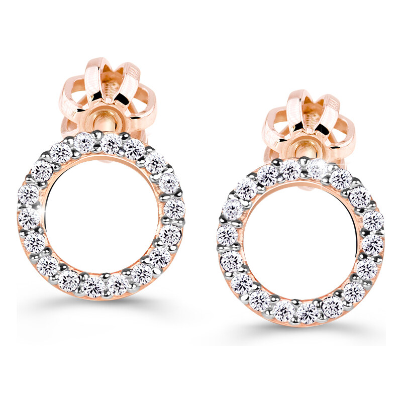 Cutie Jewellery Úžasné náušnice z ružového zlata Z60240-30-10-X-4 66591216