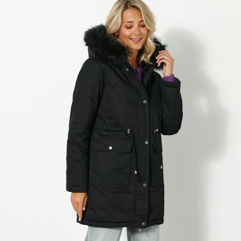 Obojstranná parka/bunda 2 v 1 s kapucňou čierna 042 Blancheporte 48090486