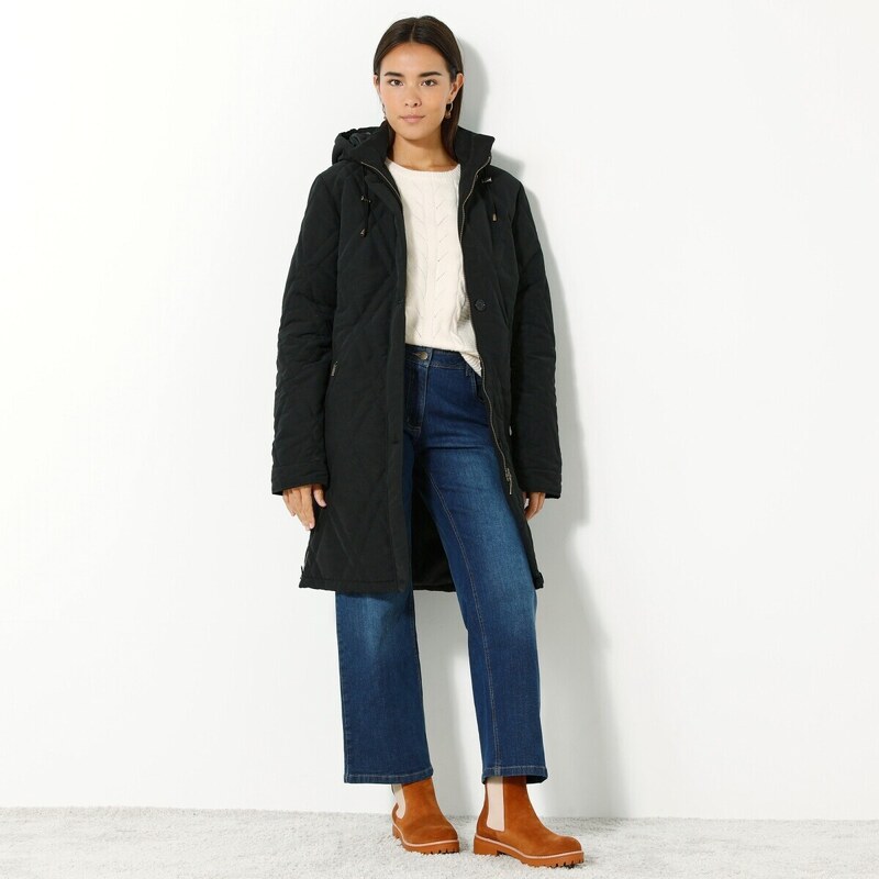 Parka z mikrovlákna čierna 044 Blancheporte 61371304