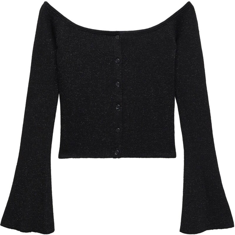 MANGO Kardigán Laurent čierna 48100491