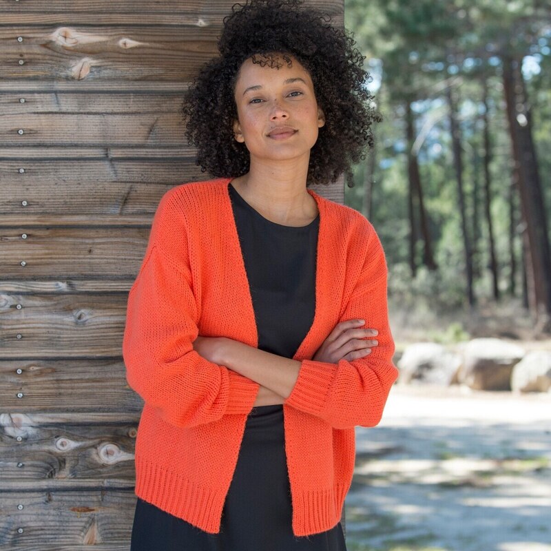 Voľný sveter oranžová 054 Blancheporte 48114989