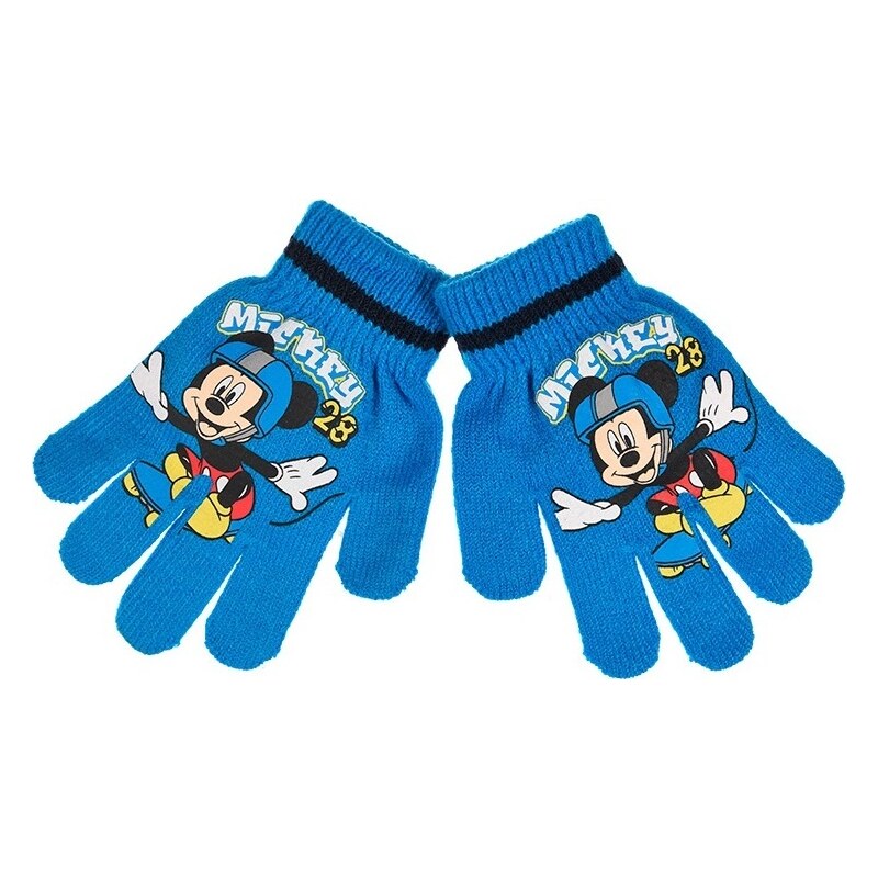 Mickey Mouse modré chlapčenské rukavice 48115674