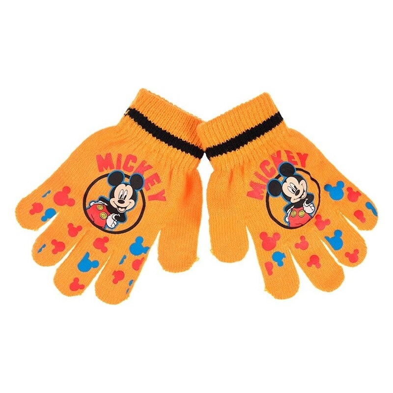 Mickey Mouse žlté chlapčenské rukavice 48115675