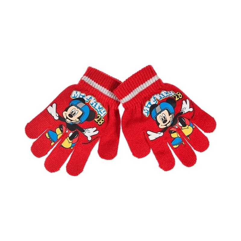 Mickey Mouse červené chlapčenské rukavice 48115672