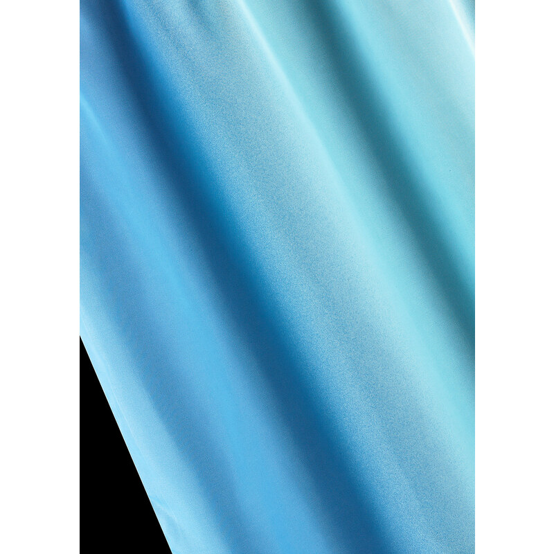 bonprix Záclona s farebným prelivom (2 ks), s recyklovaným polyesterom, farba modrá