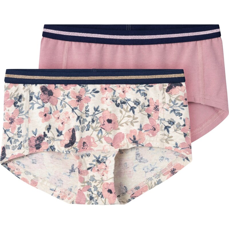 NAME IT Nohavičky Hipster zlatá / staroružová / čierna 48120516