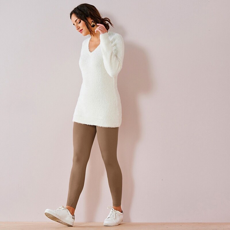 Legíny s pružným pásom béžová 052 Blancheporte 48125371