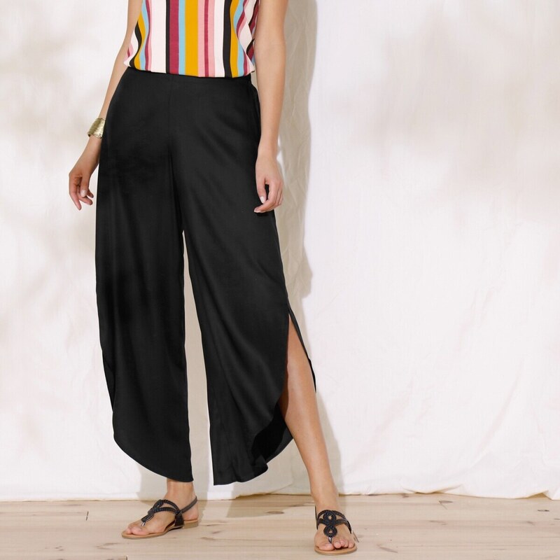 Široké nohavice čierna 042 Blancheporte 48125422