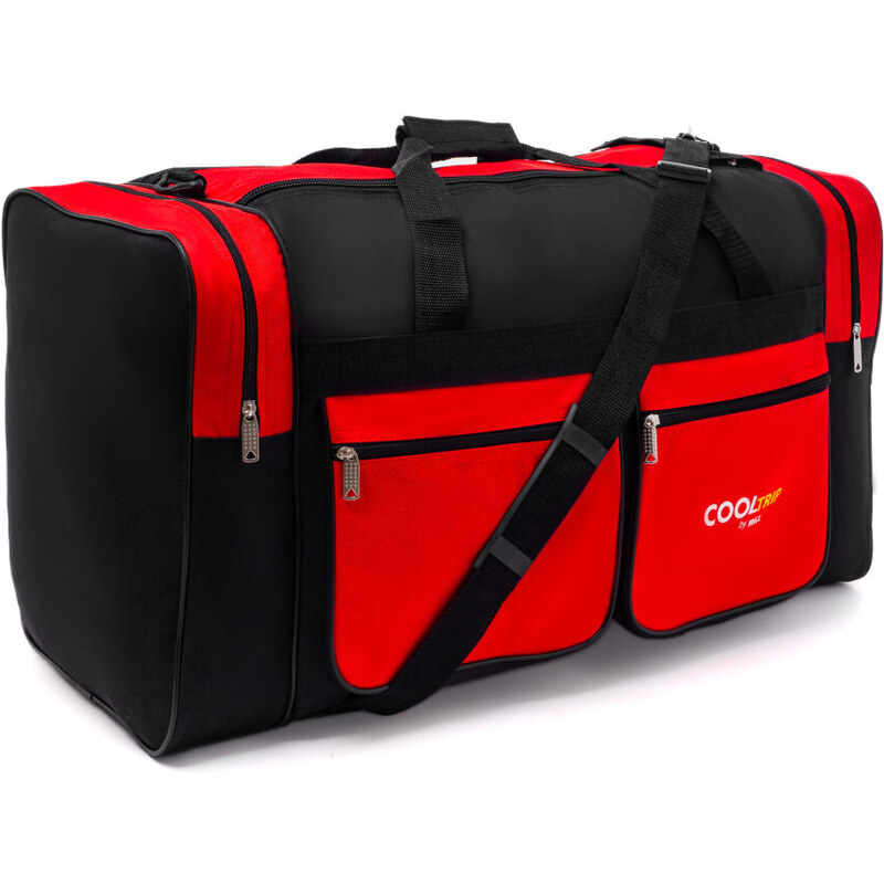 Rogal Červeno-čierna veľká cestovná taška na rameno Giant - veľ. XXL 43612300