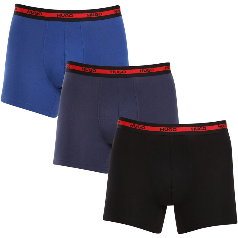 3PACK pánske boxerky HUGO viacfarebné (50496713 420) 48132006
