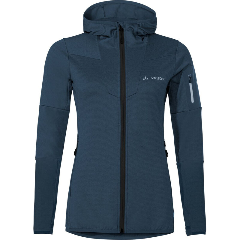 Vaude turistická mikina s kapucňou Monviso Fleece, dámska, tmavomodrá 48132068
