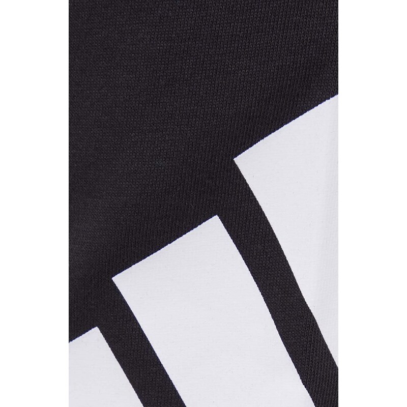 Tepláky adidas čierna farba, s potlačou, IC9400