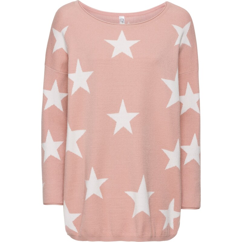 bonprix Oversize pulóver, farba ružová 44742243