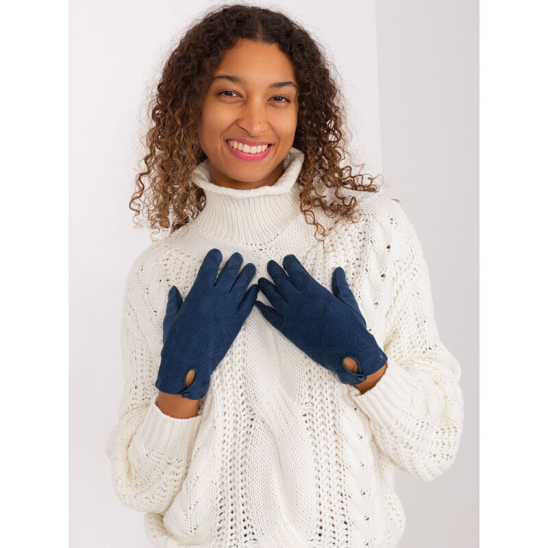 Wool Fashion Italia Gloves-AT-RK-239502.87-dark blue 64666760