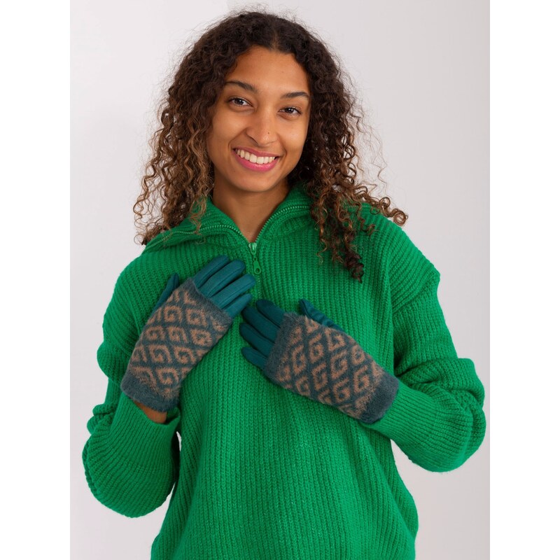 Wool Fashion Italia Gloves-AT-RK-2310.89-marine 64687134