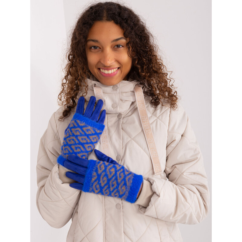 Wool Fashion Italia Gloves-AT-RK-2310.88-Cobalt 64666292