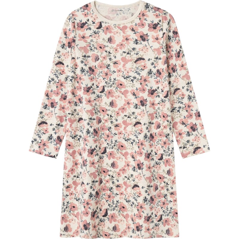 NAME IT Nočná košieľka béžová melírovaná / námornícka modrá / kaki / 48142137