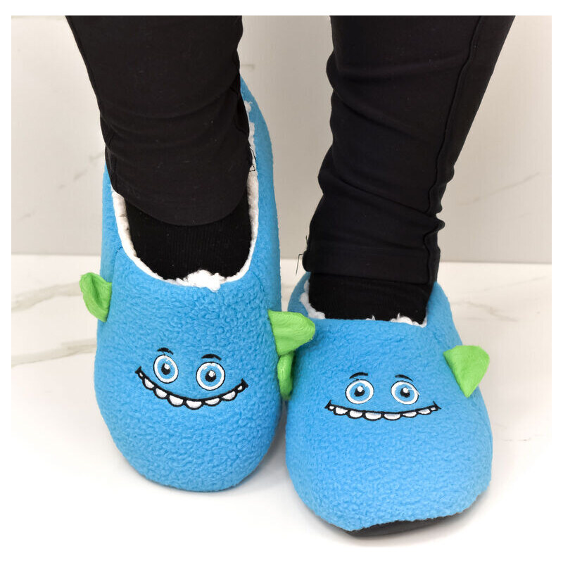 AURA.VIA Detské modré ponožkové papuče PIXXAR 30-35 48151539