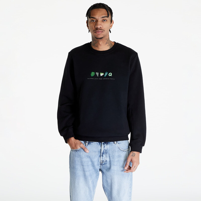 Mikina Queens Rostliny Jsou Moje Oblíbená Barva Crewneck UNISEX Black 48134050