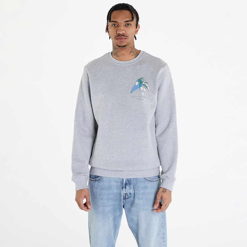 Mikina Queens Dej Mi Radši Kytku V Květináči Crewneck UNISEX Gray 48134051