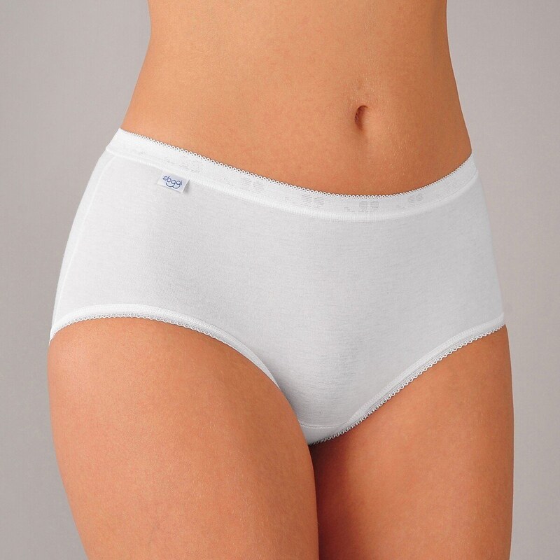 Súprava 3 midi nohavičiek Basic biela 038 Blancheporte 50795737