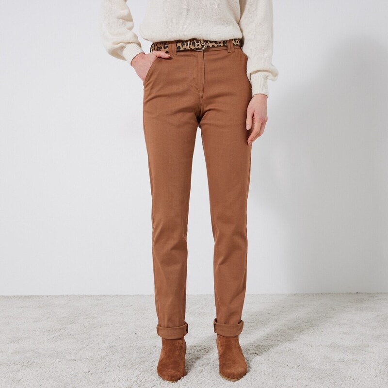 Strečové chino nohavice karamelová 036 Blancheporte 48313258