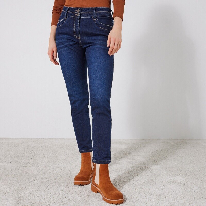 7/8 úzke džínsy tmavomodrá 038 Blancheporte 61499639