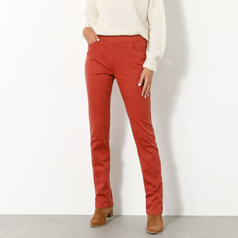 Rovné nohavice, plátno papriková 038 Blancheporte 48218999