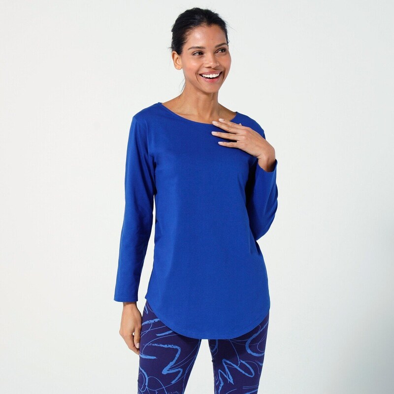 Dlhé tričko s dlhými rukávmi indigo 036 Blancheporte 50072712
