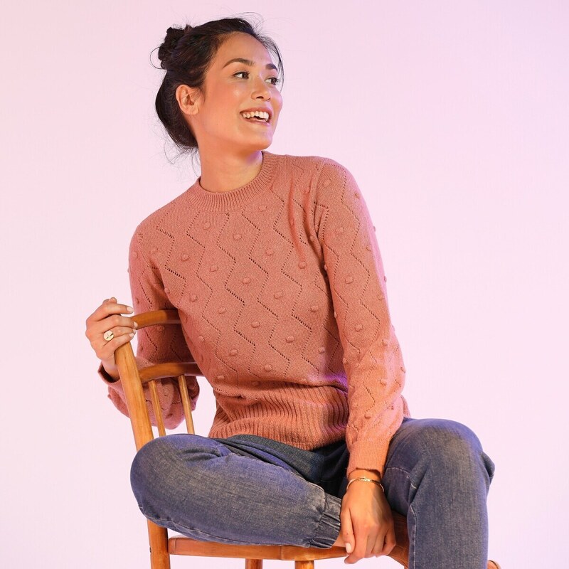 Pulóver s okrúhlym výstrihom 044 Blancheporte 48199097