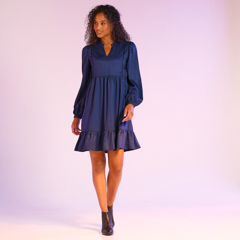 Krátke šaty so žabkovaním 036 Blancheporte 48199041