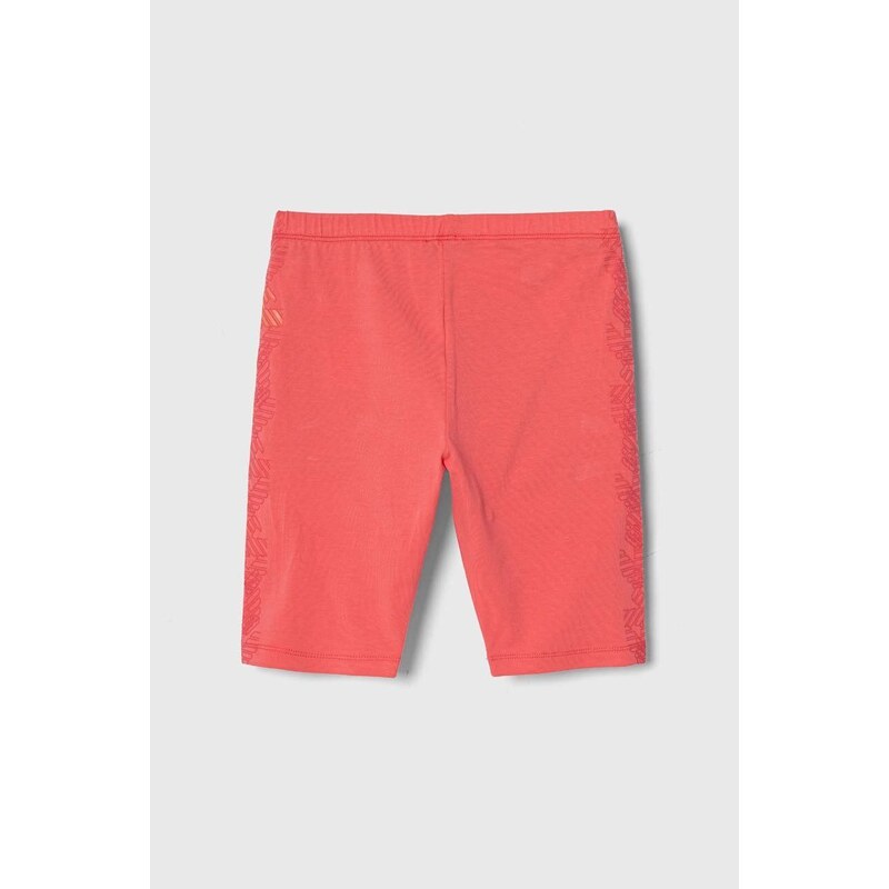 Detské krátke nohavice Emporio Armani ružová farba, s potlačou
