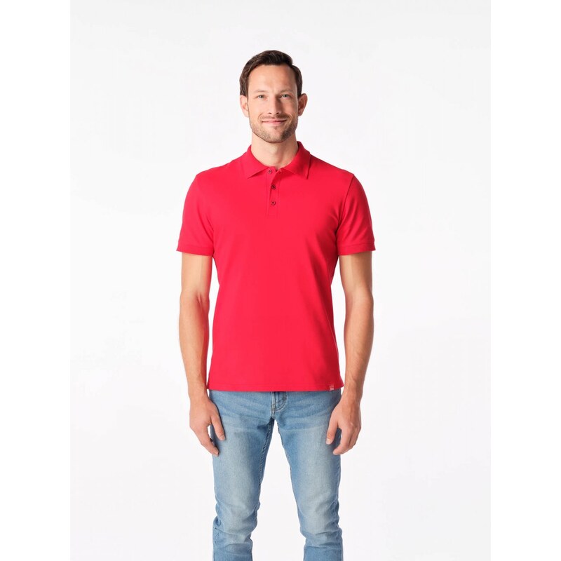 Pánska funkčná červená polokošeľa CITYZEN 48202370