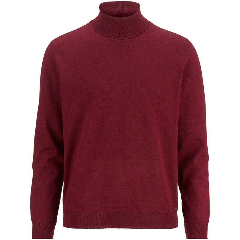 Pánsky bordový merino rolák MARVELIS 48202382