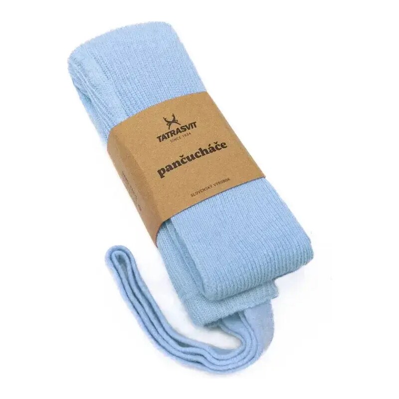 Tatrasvit DUCIKA klasické detské pančušky zo 100% bavlny s trakmi svetlo modrá
