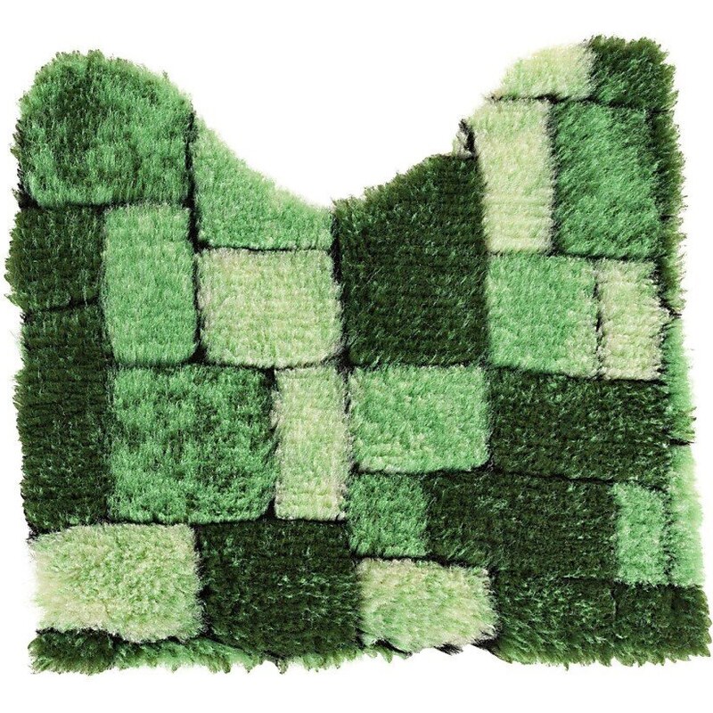 Blancheporte Hebká kúpeľňová predložka Mozaika zelená 050