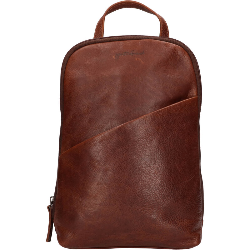 Dámsky kožený batoh Justified Linda - hnedá 48225834